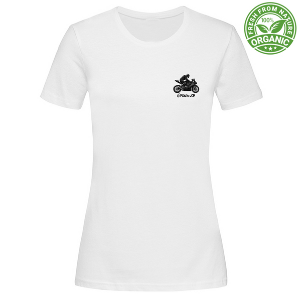 T-Shirt Woman Organic T-SHIRT DONNA PABLOS WHITE